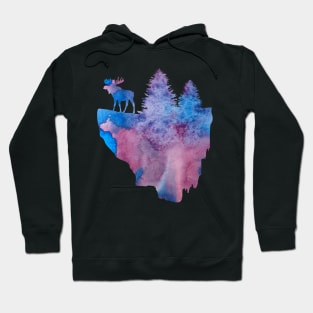 Floating island (moose) Hoodie